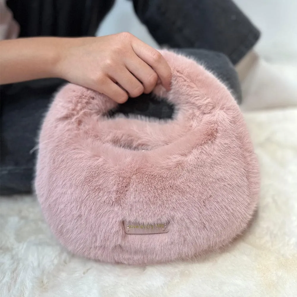 AG Collective Soft Fashionable Fluffy Shoulder Women's Handbag