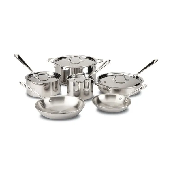 All-Clad d3 10 Piece Bonded Cookware Set, Stainless