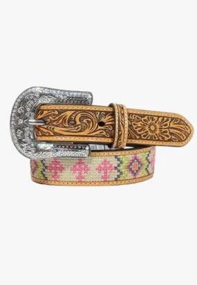 Angel Ranch Girls Floral Embroidered Belt