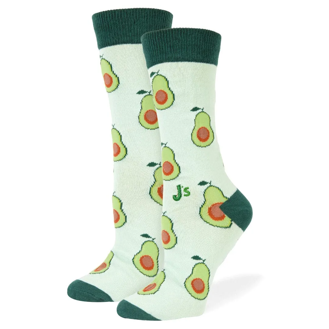 Avocados Crew Socks