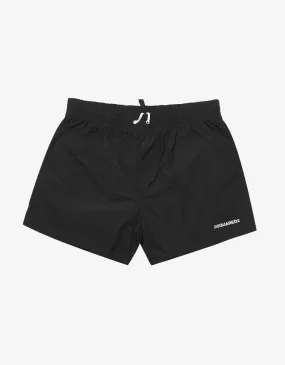 Black Icon Logo Swim Shorts