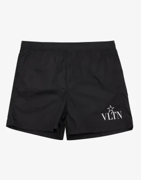 Black VLTNSTAR Print Swim Shorts