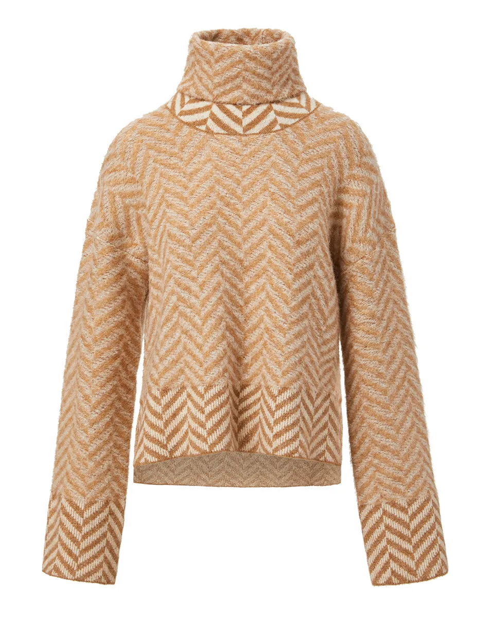 Bolina Herringbone Knit Sweater