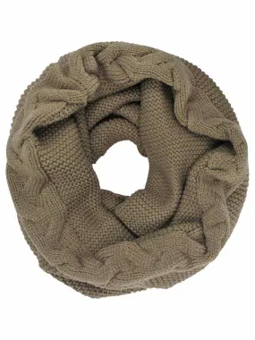 Chunky Cable Knit Winter Infinity Scarf