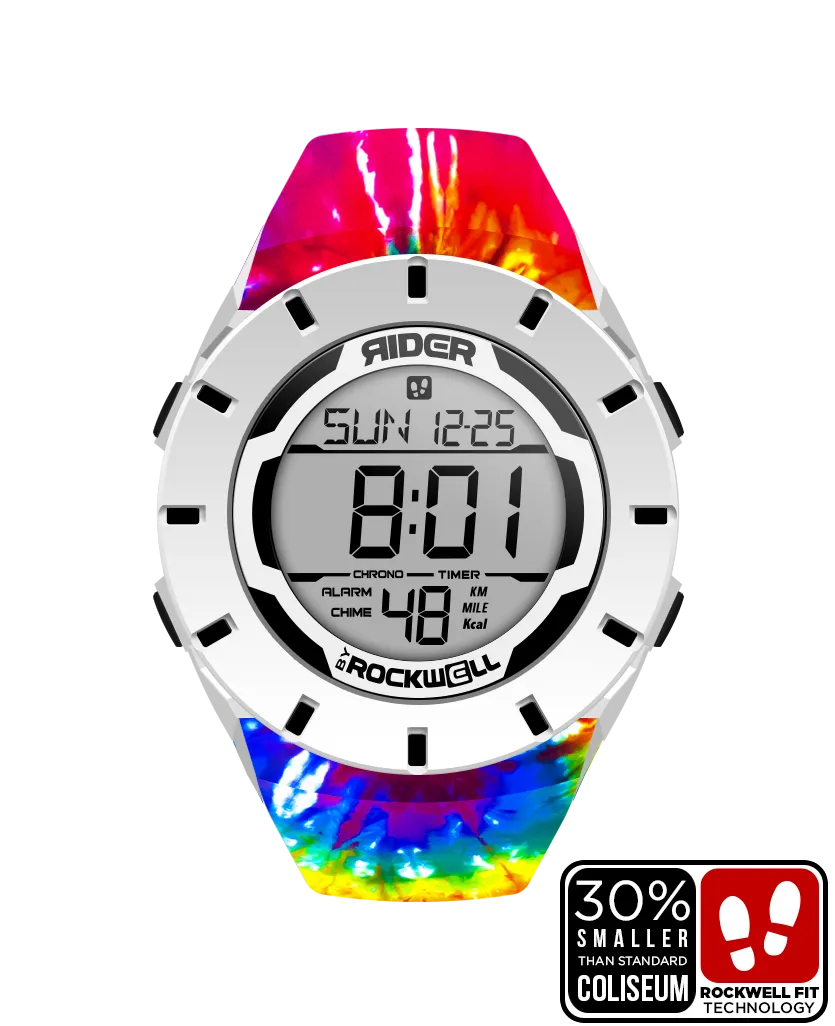 Coliseum Fit™ Forum - Samadelic Tie-Dye Edition (White/Black) Watch