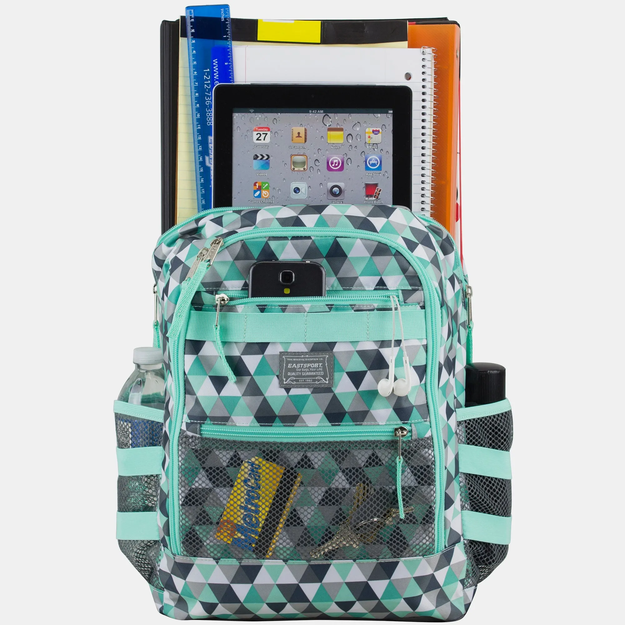 Compact 3-Piece Combo Backpack with Lunch Box and Snack/Pencil Pouch