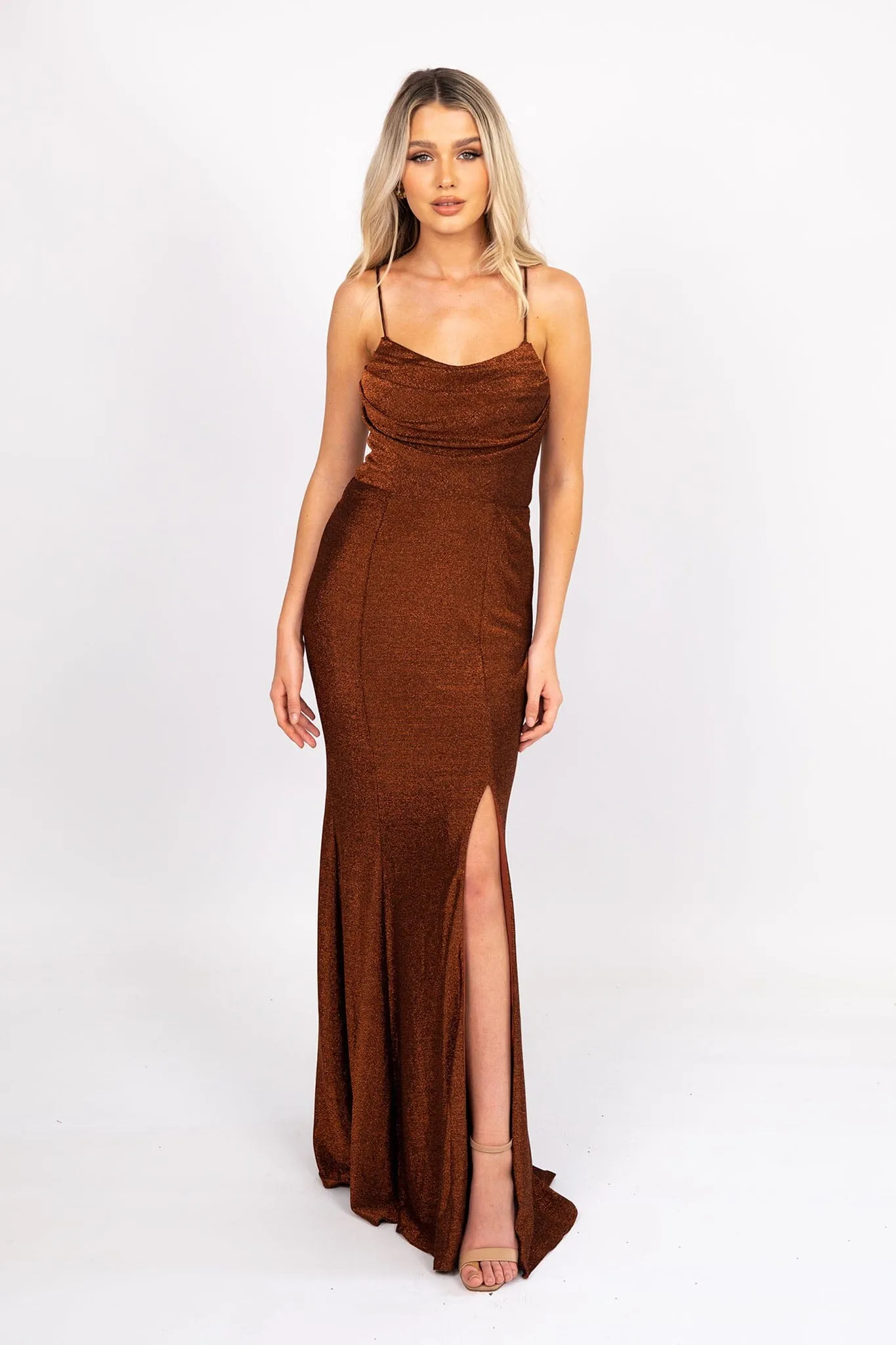 Elora Gown - Shimmer Copper