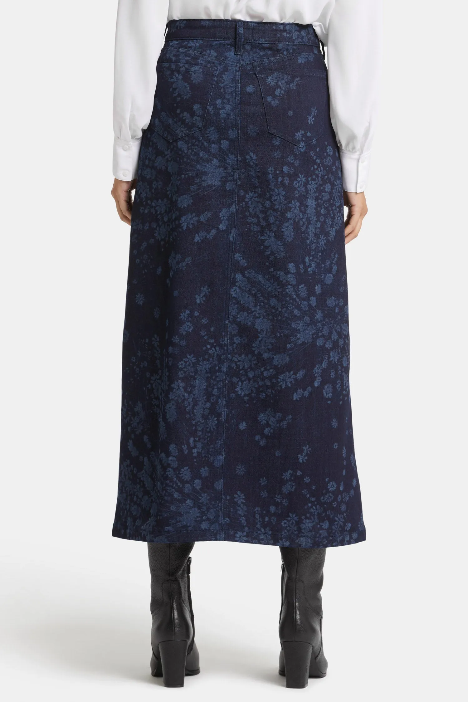 High Rise Long Skirt - Dark Indigo Salome