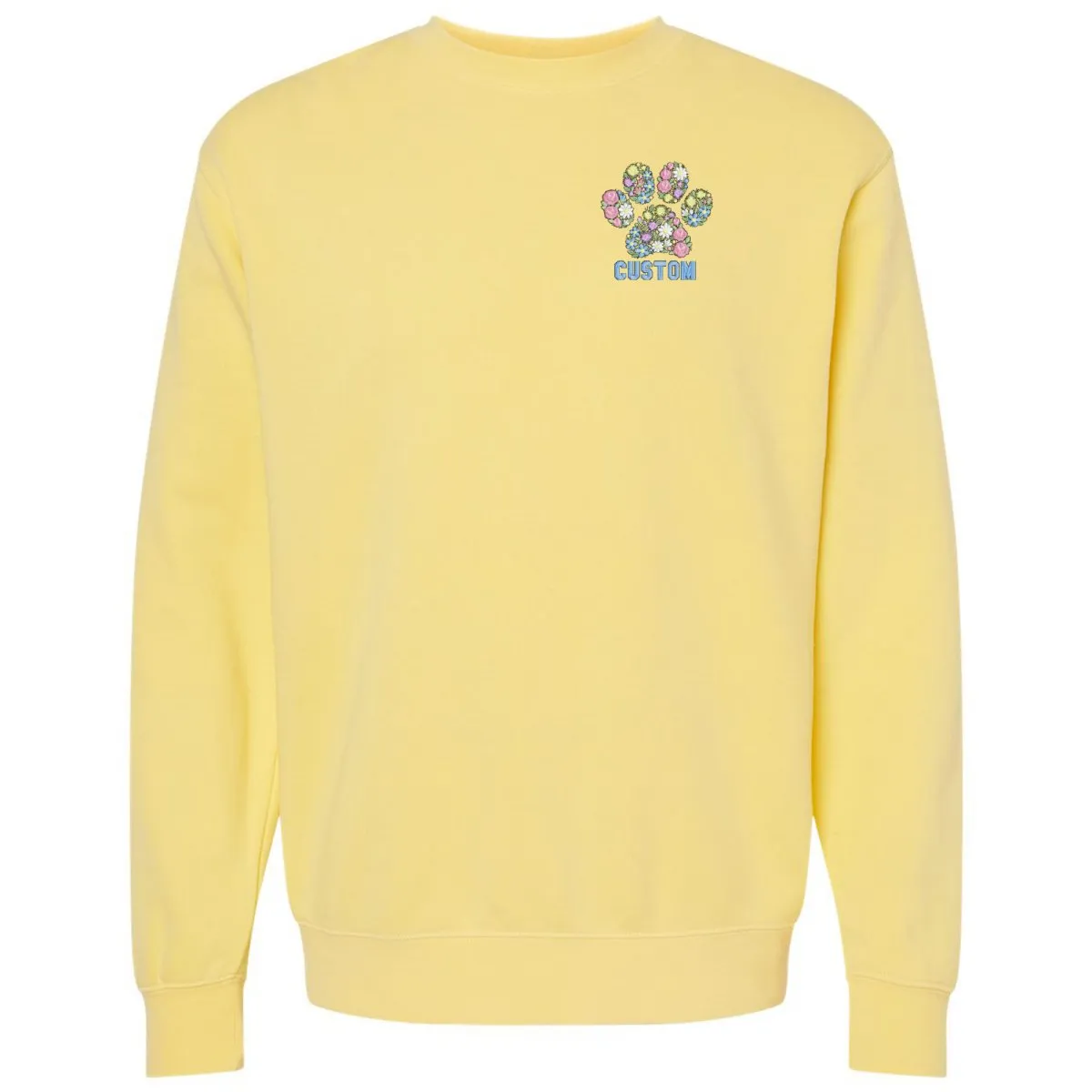 Make It Yours™ 'Floral Paw Print' Cozy Crew