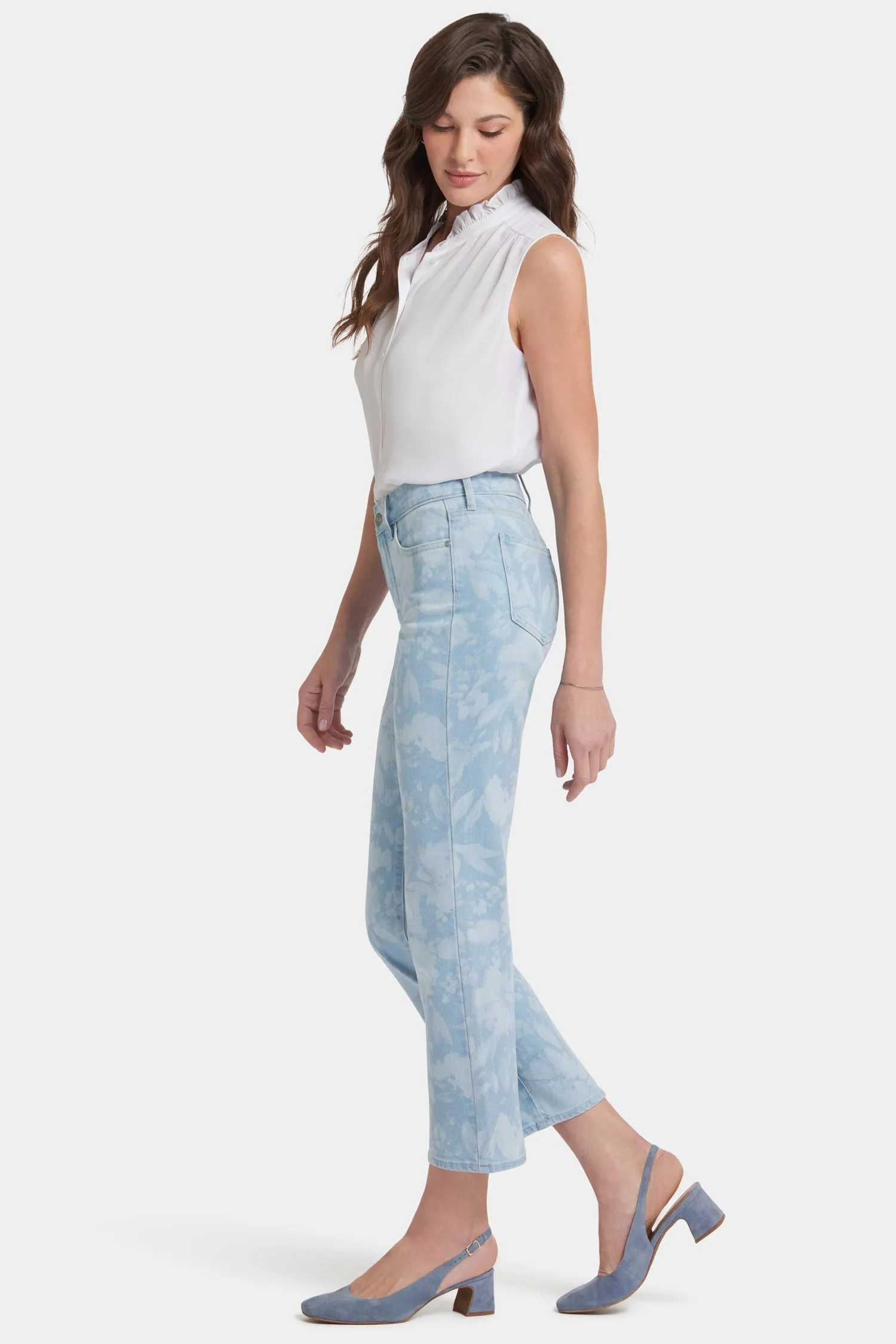 Marilyn Straight Ankle Jeans In Petite - Marian Annabella