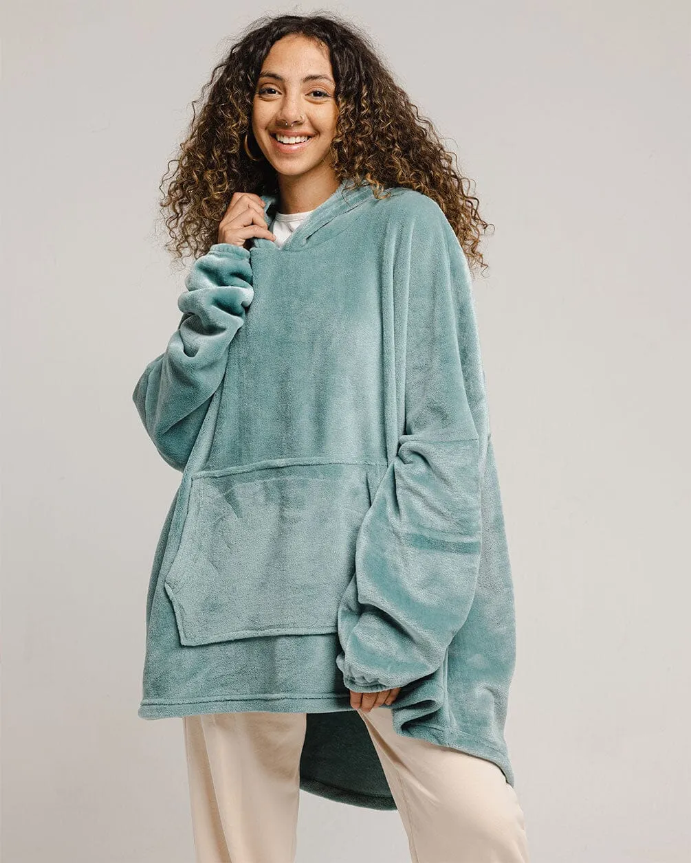 Mint Hoodie Blanket