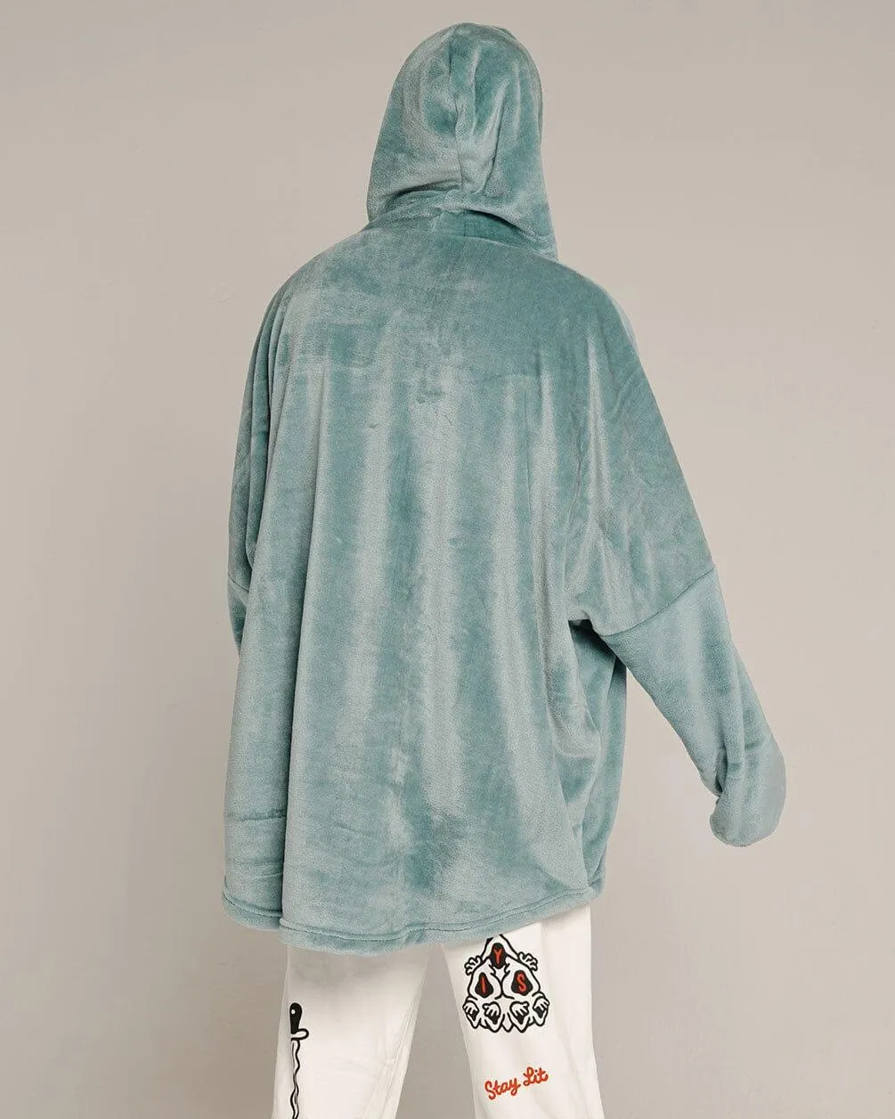 Mint Hoodie Blanket