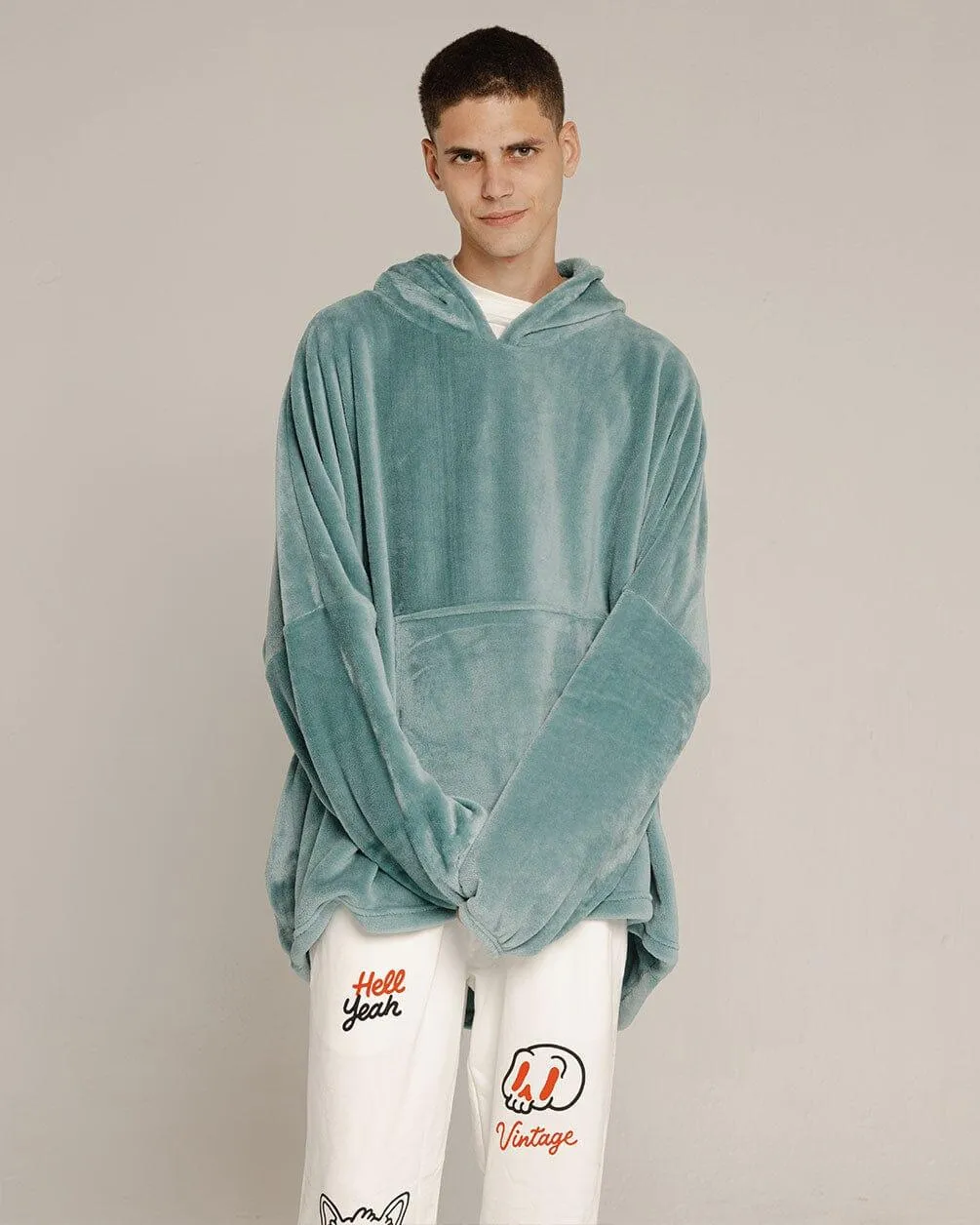 Mint Hoodie Blanket