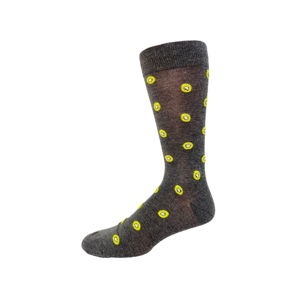 "Kiwi" Pattern Bamboo Socks by Point Zero - Large