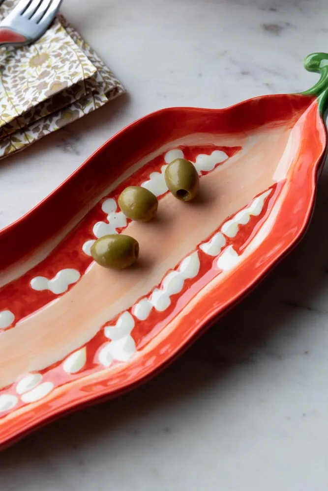 Red Chilli Serving Plate