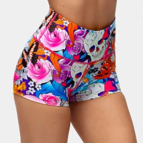 Tattoo Skulls TikiBooty Shorts