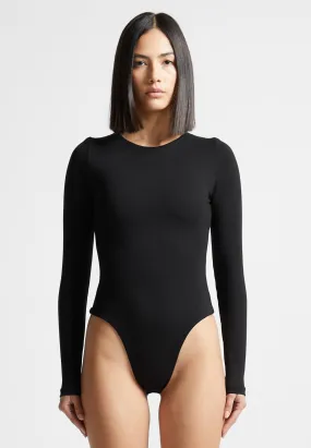 Éternelle Long Sleeve Bodysuit - Black