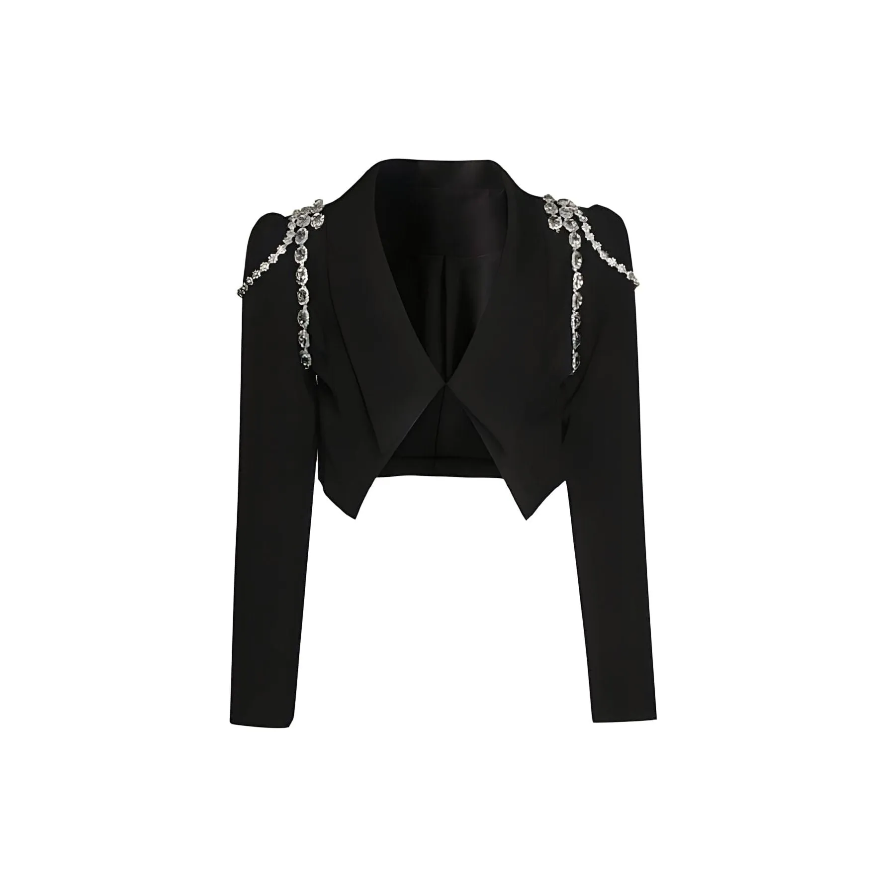 The Evelyne Long Sleeve Cropped Blazer