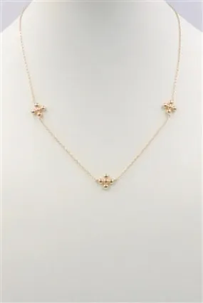 The Gold Small Cross Necklace